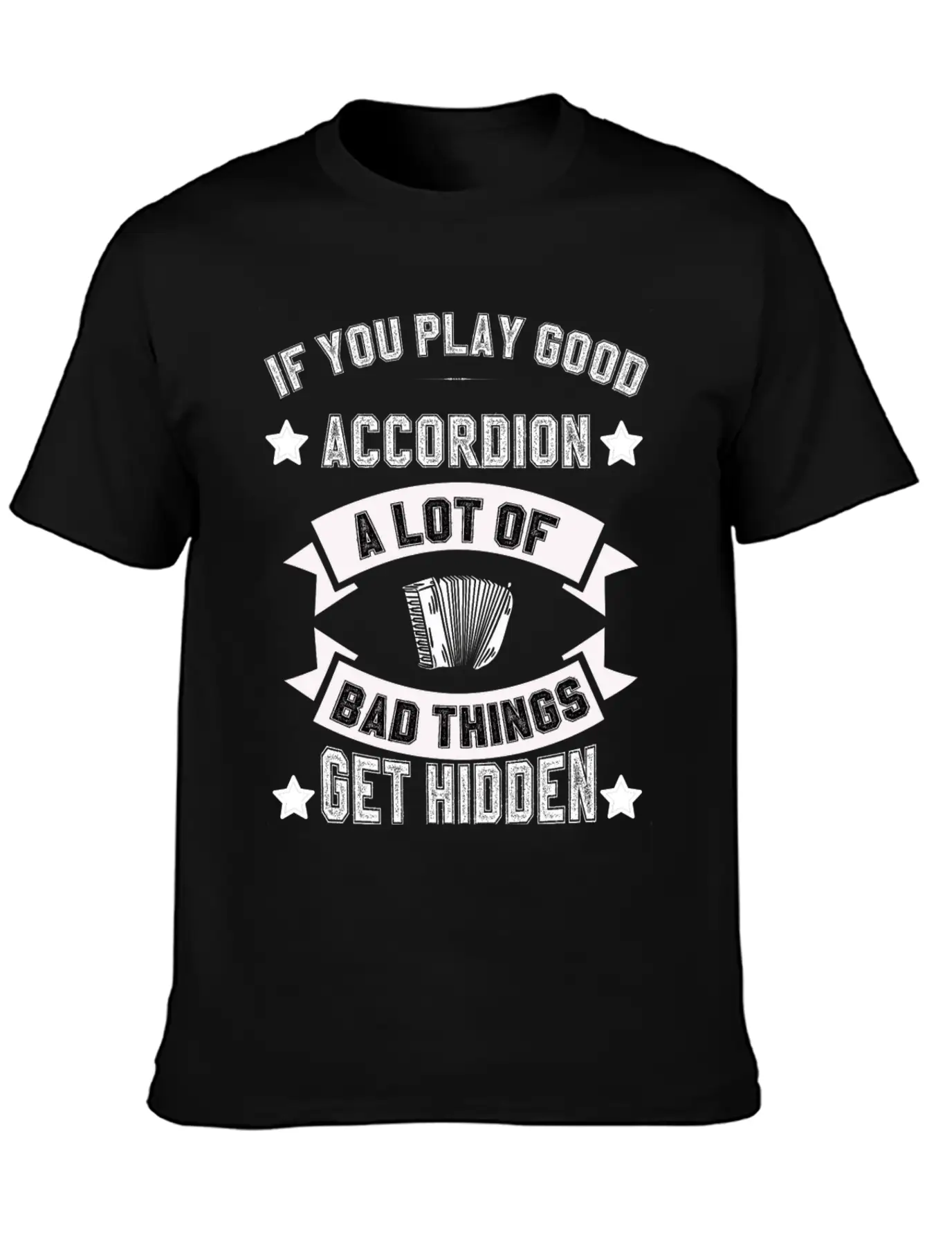 Air Accordion Player Musician Music Accordions Unisex Casual T-Shirt – Clean Design For Daily Comfort