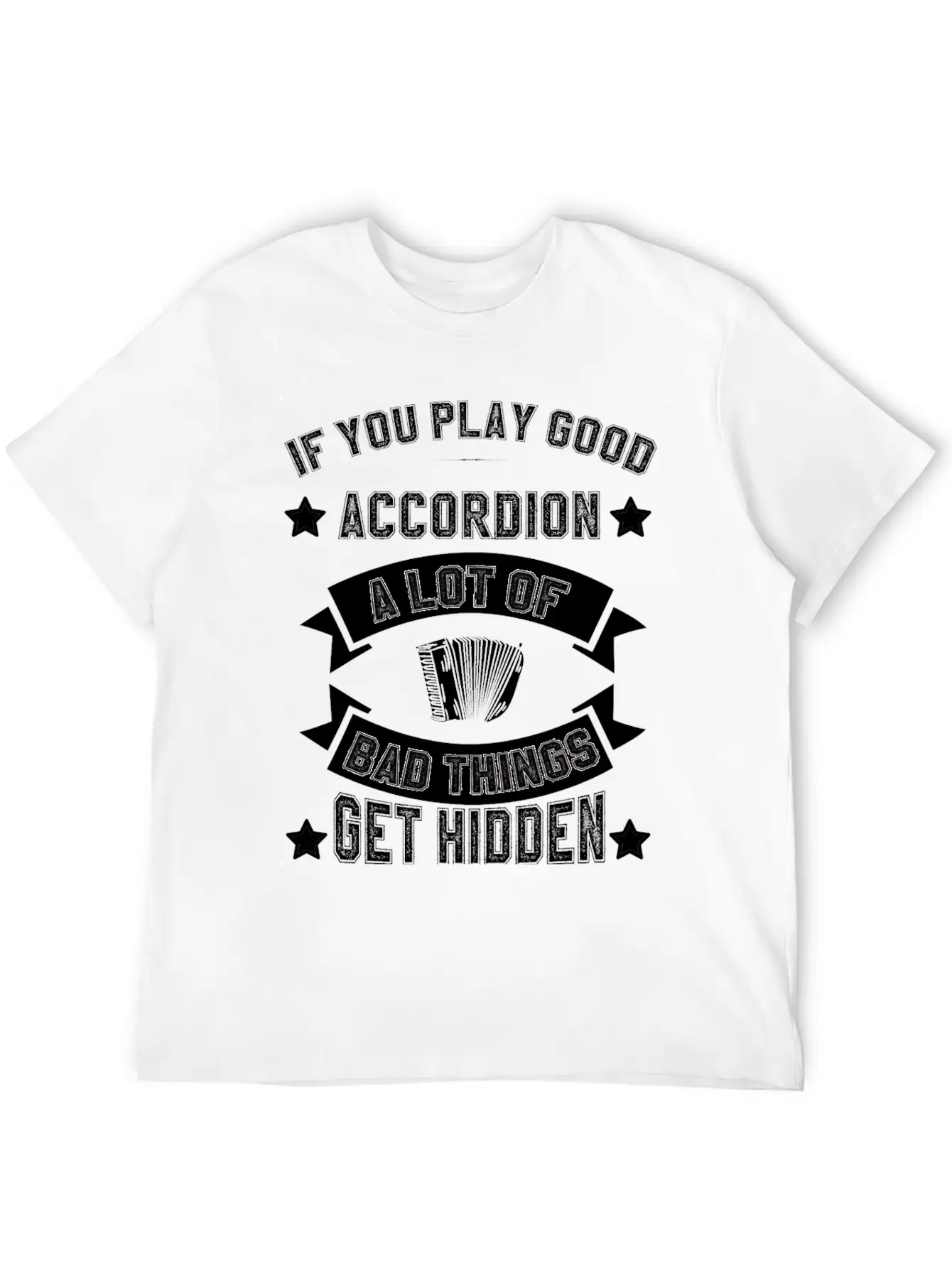 Air Accordion Player Musician Music Accordions Unisex Casual T-Shirt – Clean Design For Daily Comfort