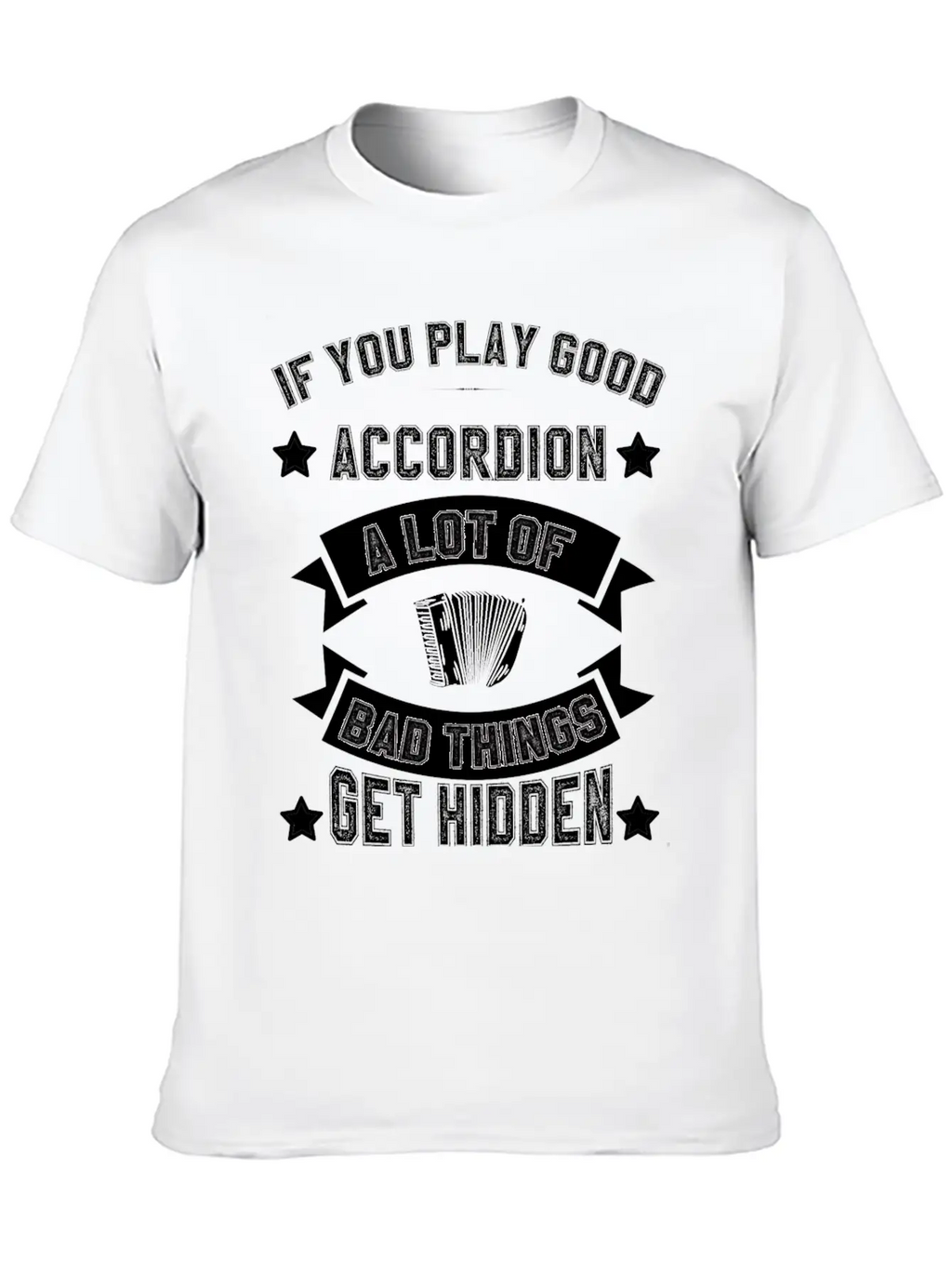 Air Accordion Player Musician Music Accordions Unisex Casual T-Shirt – Clean Design For Daily Comfort