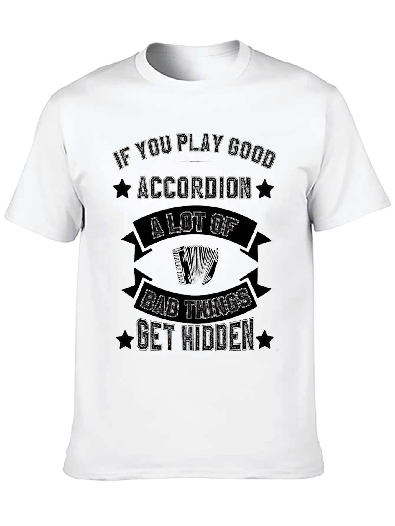 Air Accordion Player Musician Music Accordions Unisex Casual T-Shirt – Clean Design For Daily Comfort