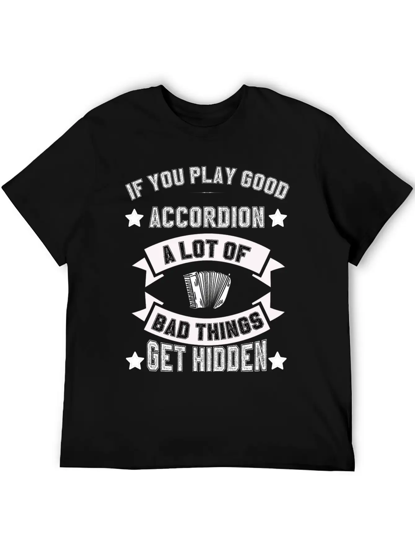 Air Accordion Player Musician Music Accordions Unisex Casual T-Shirt – Clean Design For Daily Comfort