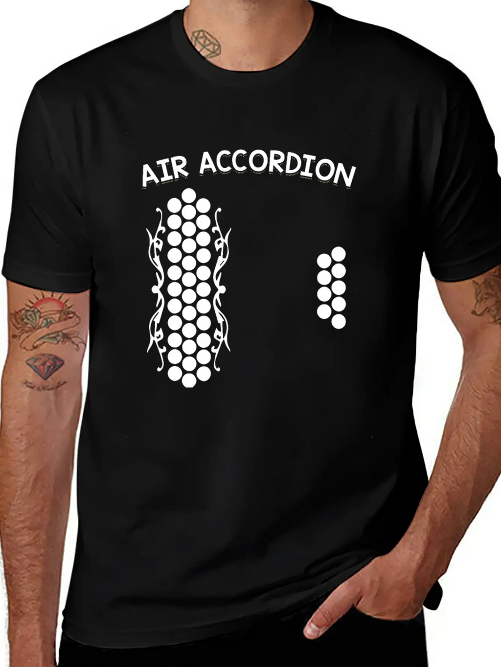 Air Accordion Unisex Casual T-Shirt – Clean Design For Daily Comfort