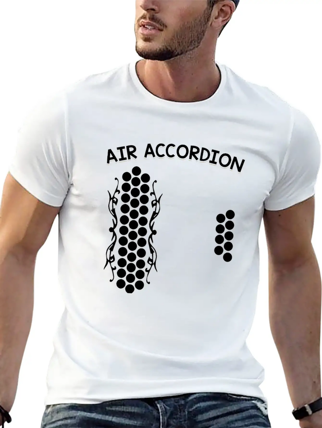 Air Accordion Unisex Casual T-Shirt – Clean Design For Daily Comfort