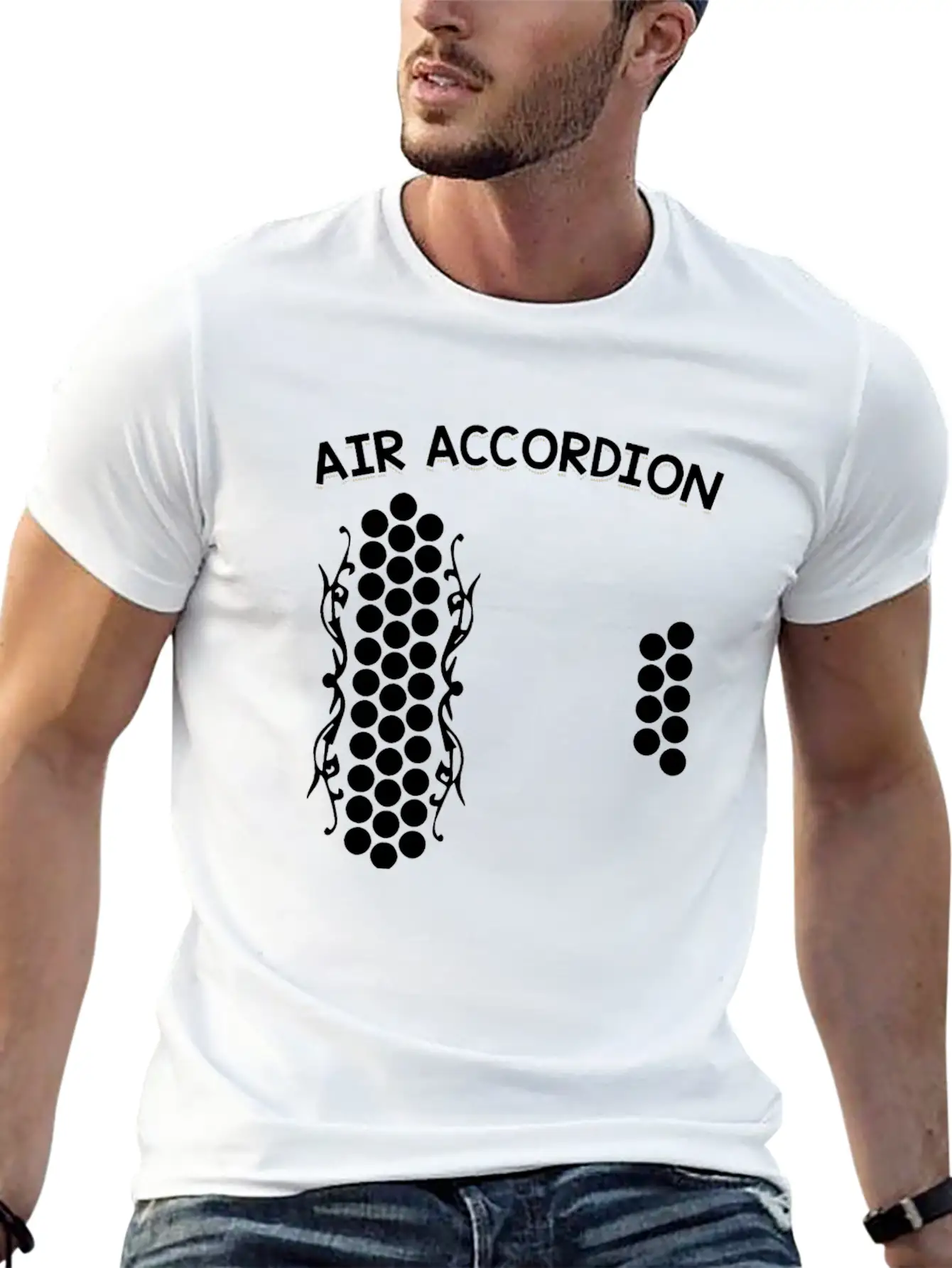 Air Accordion Unisex Casual T-Shirt – Clean Design For Daily Comfort