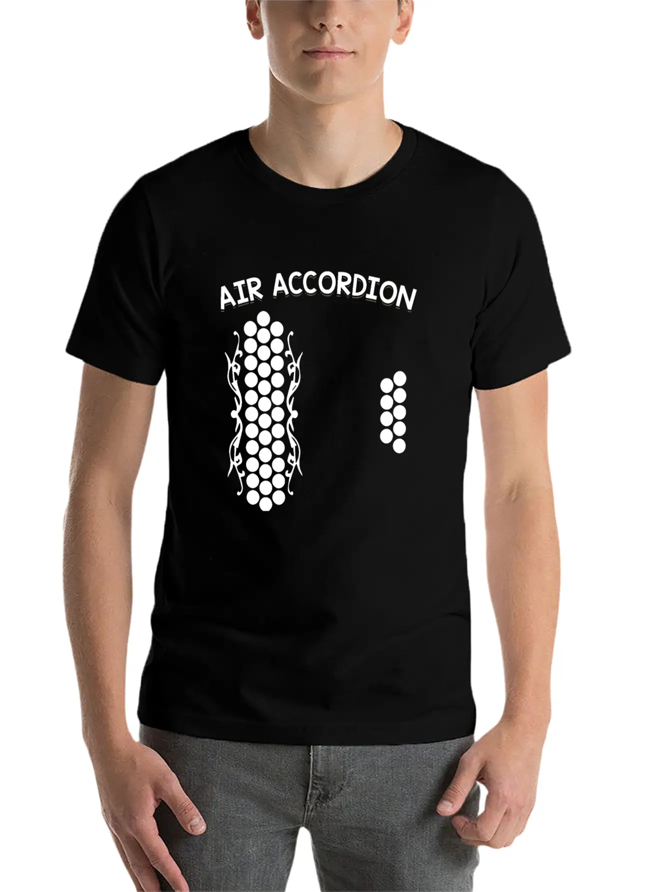 Air Accordion Unisex Casual T-Shirt – Clean Design For Daily Comfort
