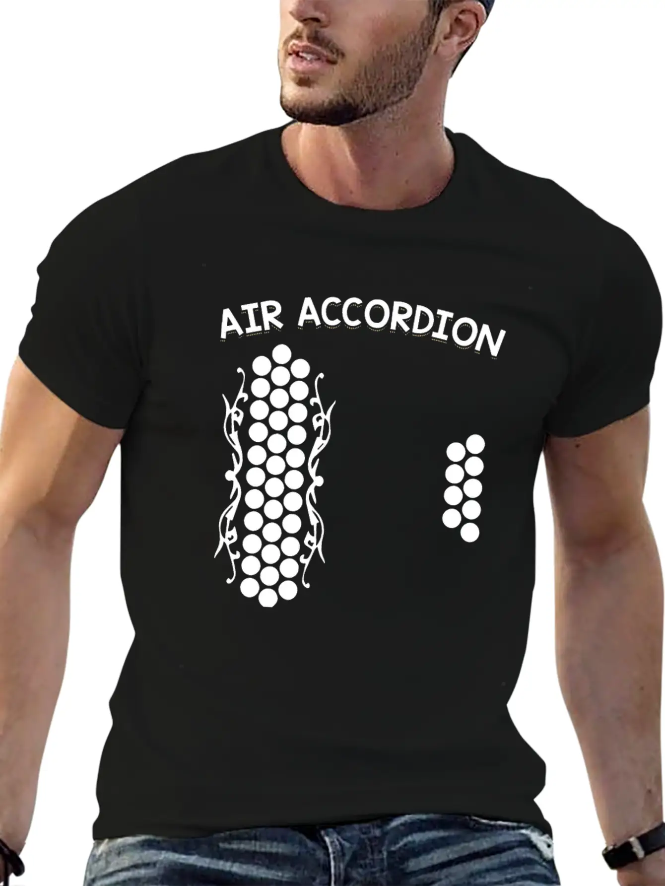 Air Accordion Unisex Casual T-Shirt – Clean Design For Daily Comfort