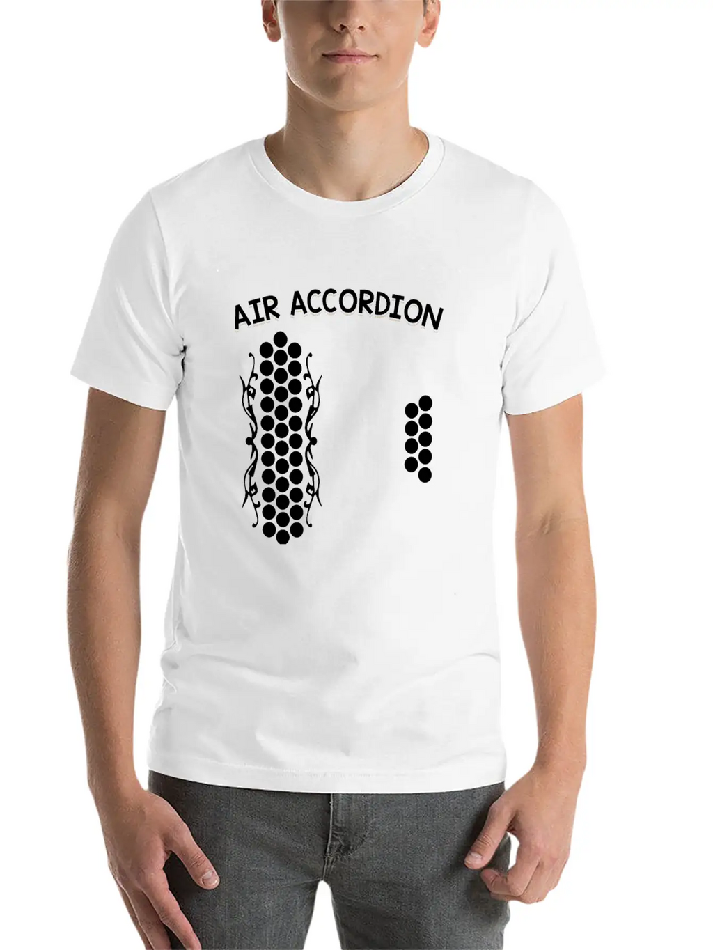 Air Accordion Unisex Casual T-Shirt – Clean Design For Daily Comfort