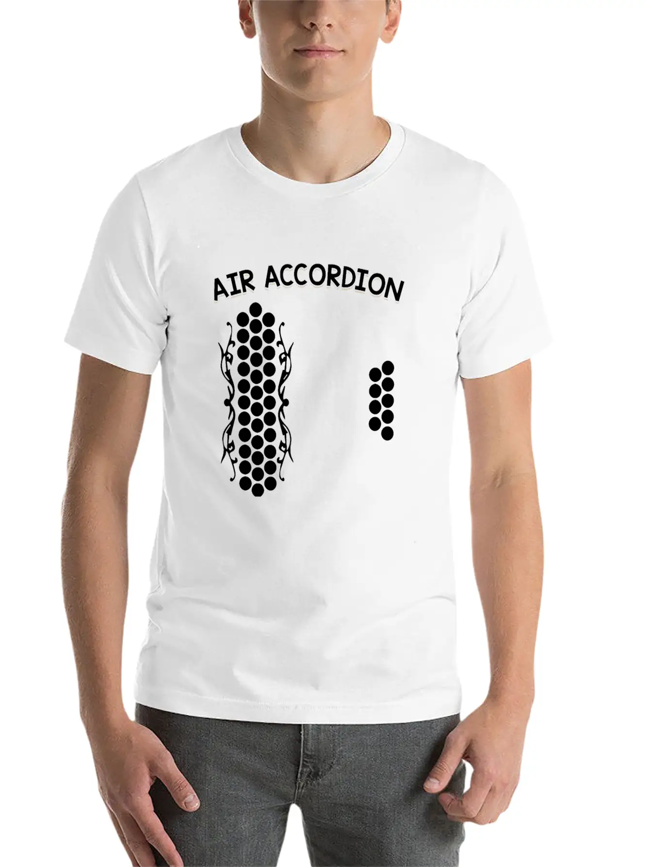 Air Accordion Unisex Casual T-Shirt – Clean Design For Daily Comfort