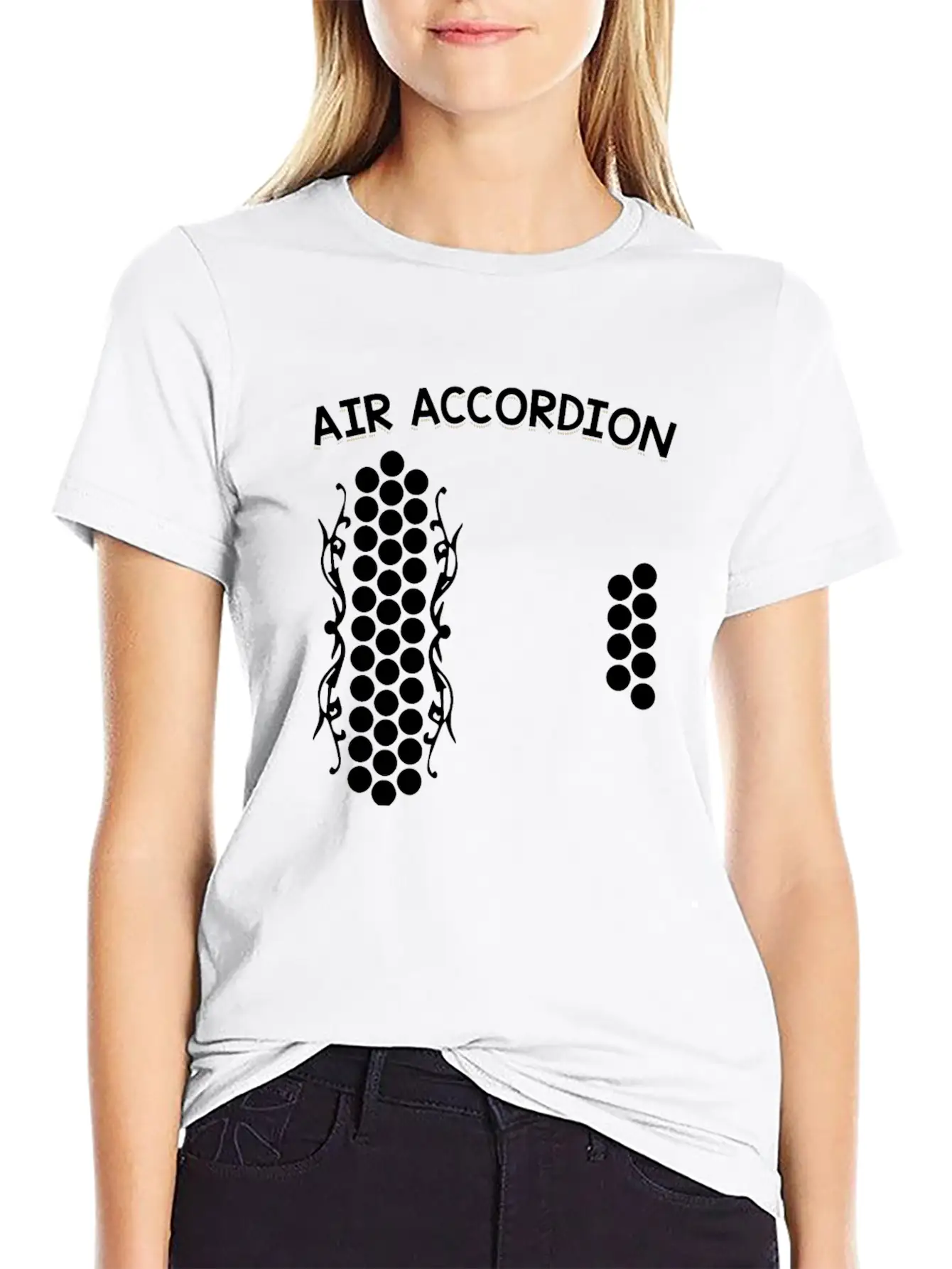 Air Accordion Unisex Casual T-Shirt – Clean Design For Daily Comfort