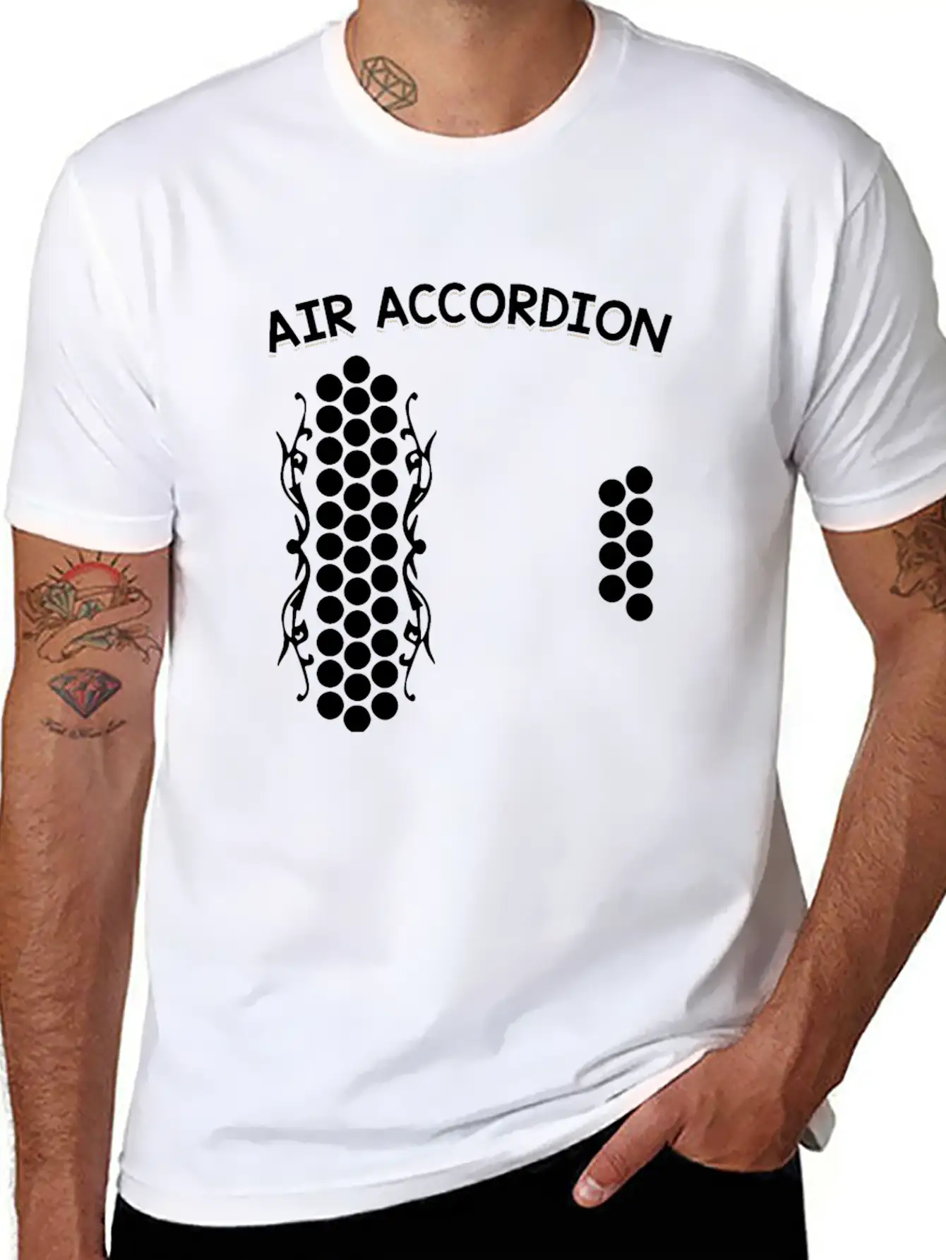 Air Accordion Unisex Casual T-Shirt – Clean Design For Daily Comfort