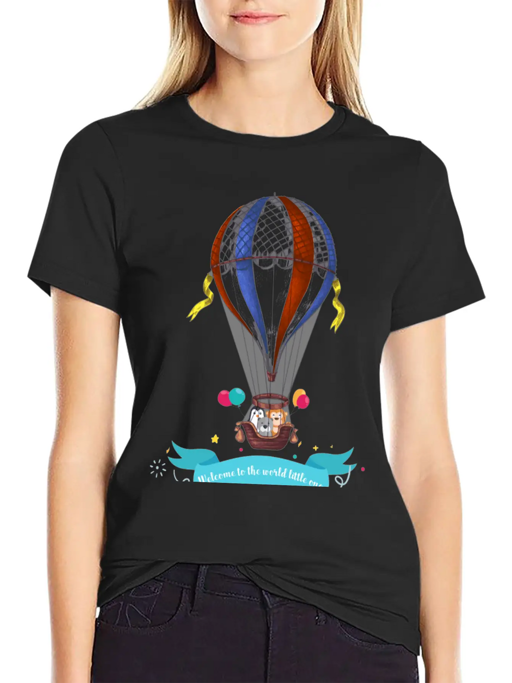 Air Balloon Unisex Short Sleeve Soft Cotton T-Shirt – Casual Everyday Wear