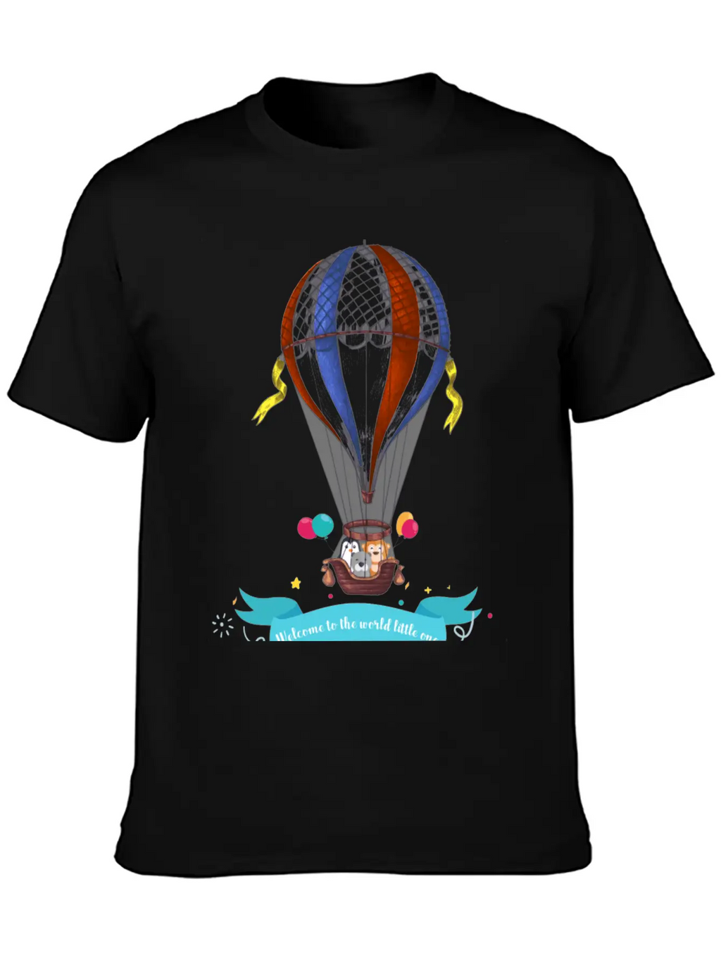 Air Balloon Unisex Short Sleeve Soft Cotton T-Shirt – Casual Everyday Wear
