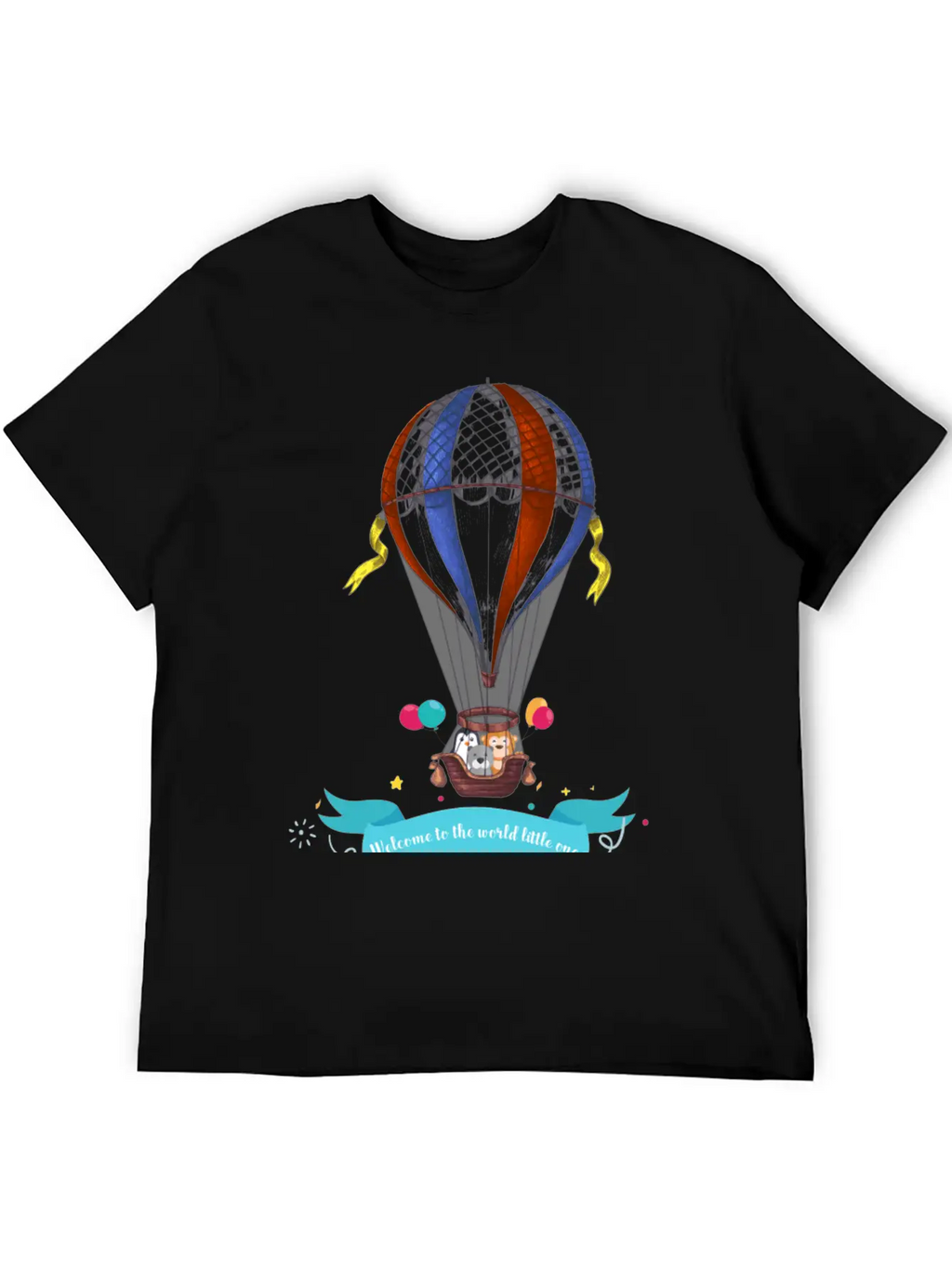 Air Balloon Unisex Short Sleeve Soft Cotton T-Shirt – Casual Everyday Wear