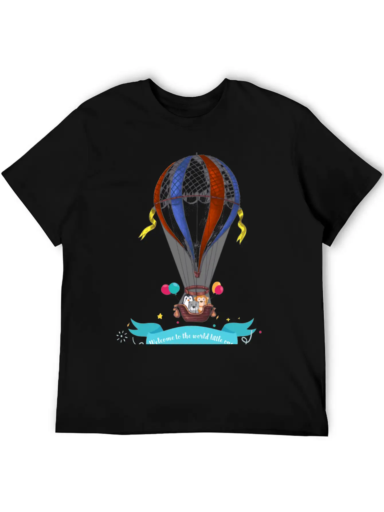 Air Balloon Unisex Short Sleeve Soft Cotton T-Shirt – Casual Everyday Wear