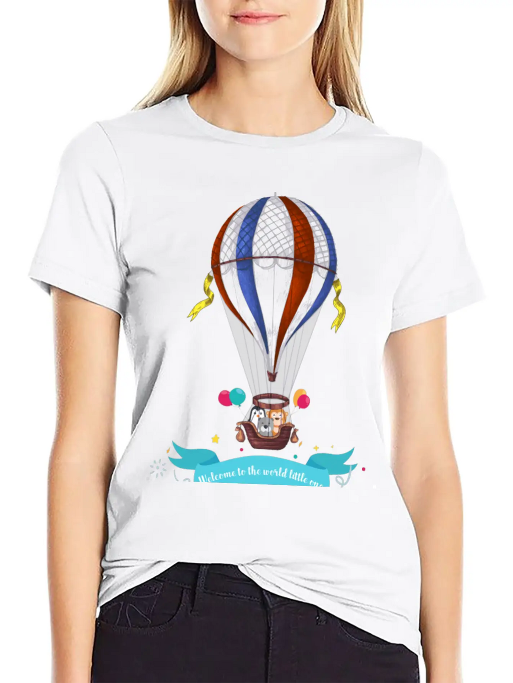 Air Balloon Unisex Short Sleeve Soft Cotton T-Shirt – Casual Everyday Wear