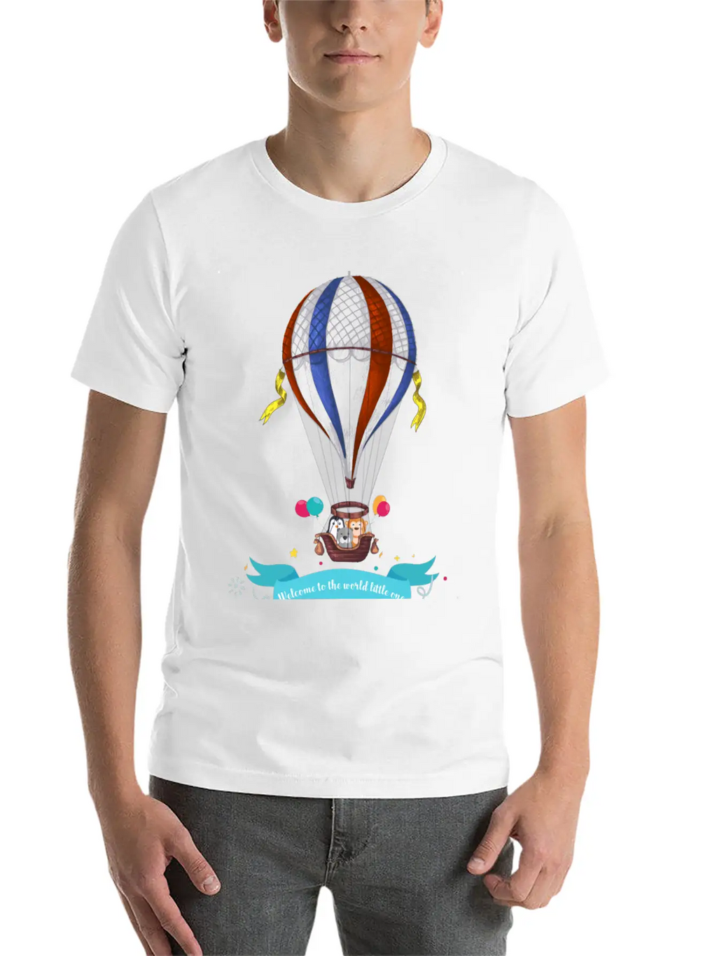 Air Balloon Unisex Short Sleeve Soft Cotton T-Shirt – Casual Everyday Wear