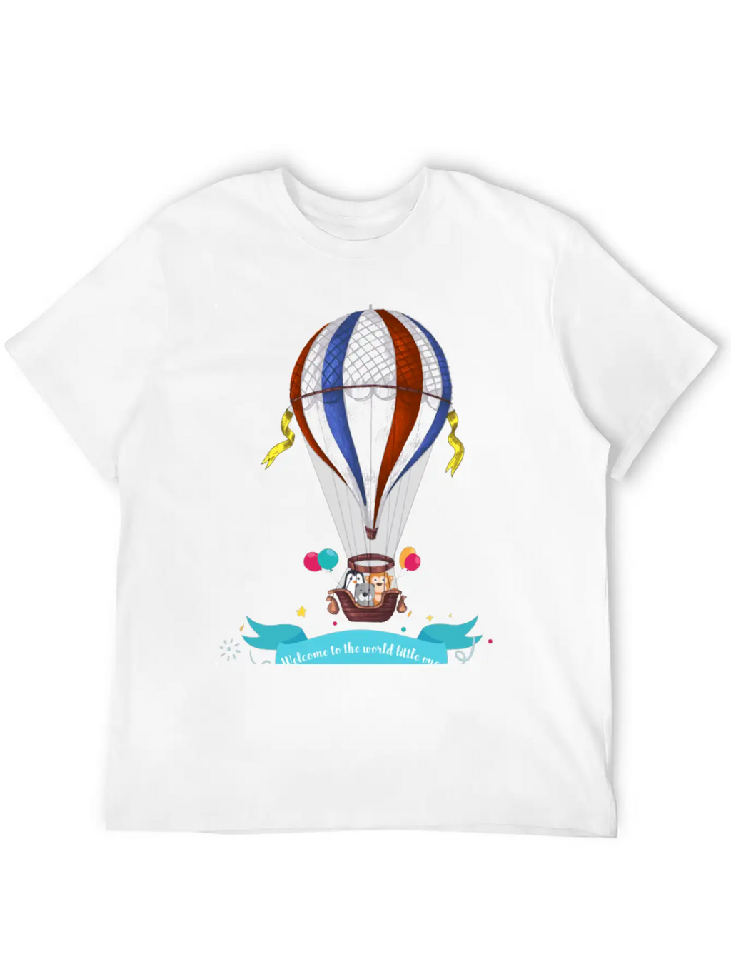 Air Balloon Unisex Short Sleeve Soft Cotton T-Shirt – Casual Everyday Wear
