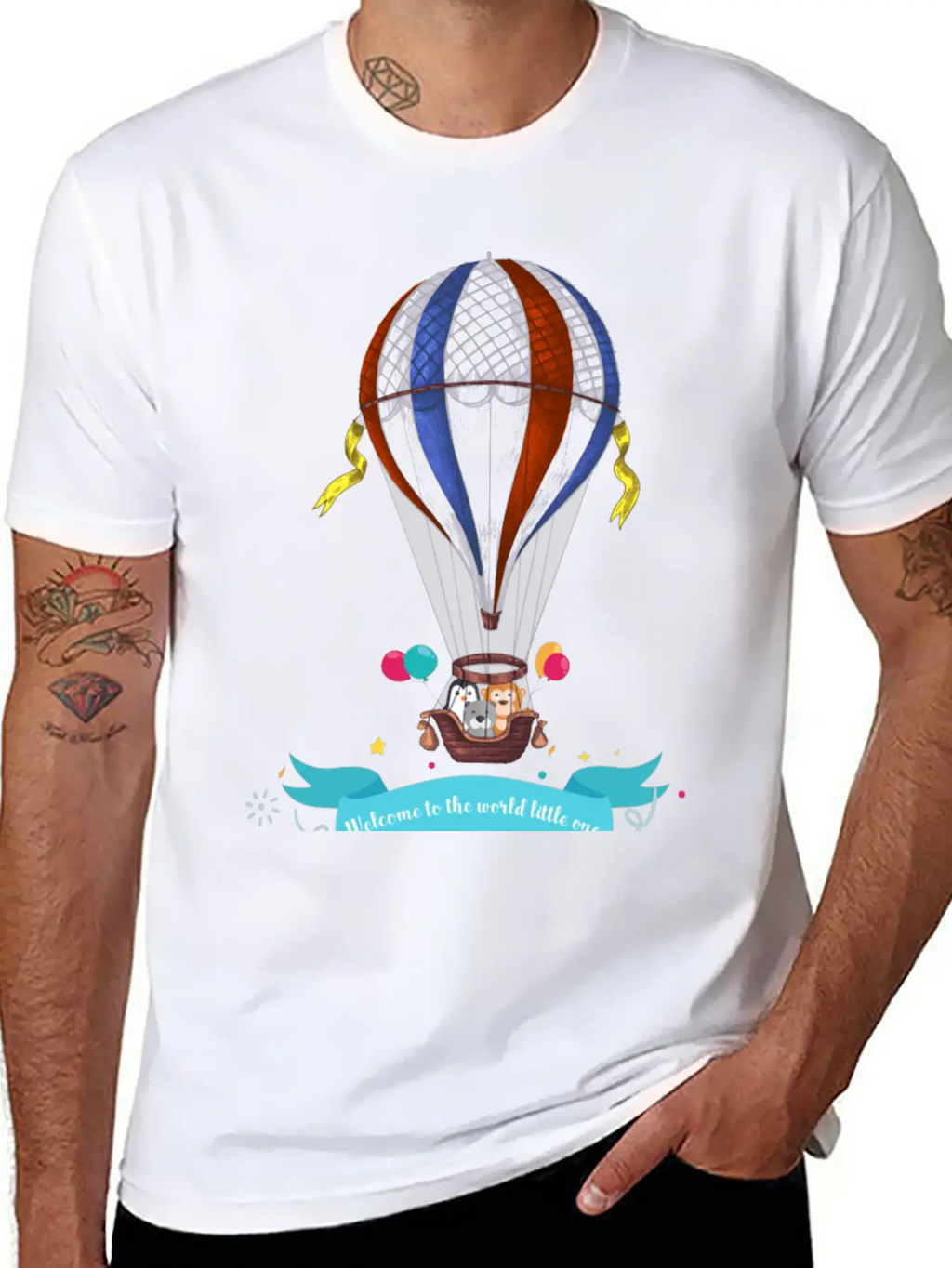 Air Balloon Unisex Short Sleeve Soft Cotton T-Shirt – Casual Everyday Wear