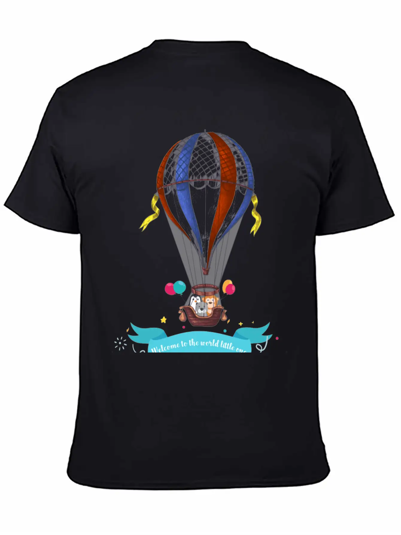 Air Balloon Unisex Short Sleeve Soft Cotton T-Shirt – Casual Everyday Wear