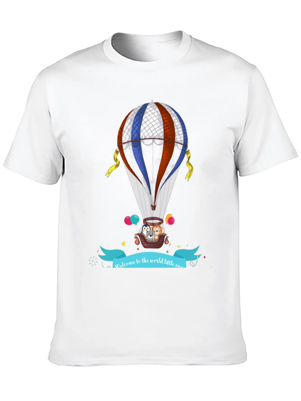 Air Balloon Unisex Short Sleeve Soft Cotton T-Shirt – Casual Everyday Wear