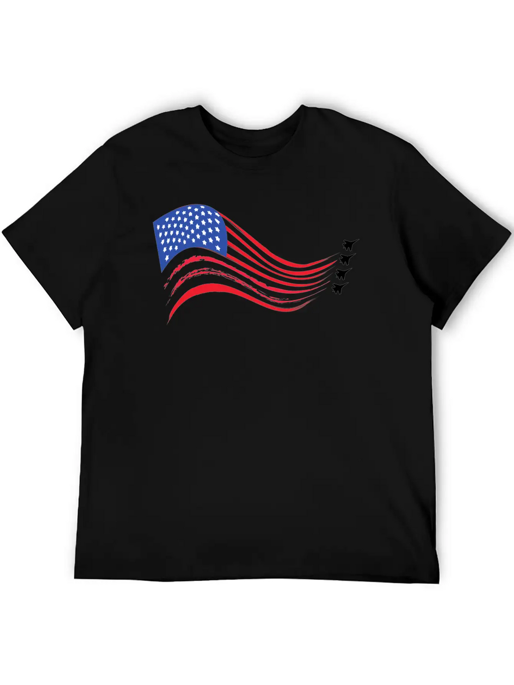 Air Force Fighter Jet Flag Unisex Short Sleeve Soft Cotton T-Shirt – Casual Everyday Wear