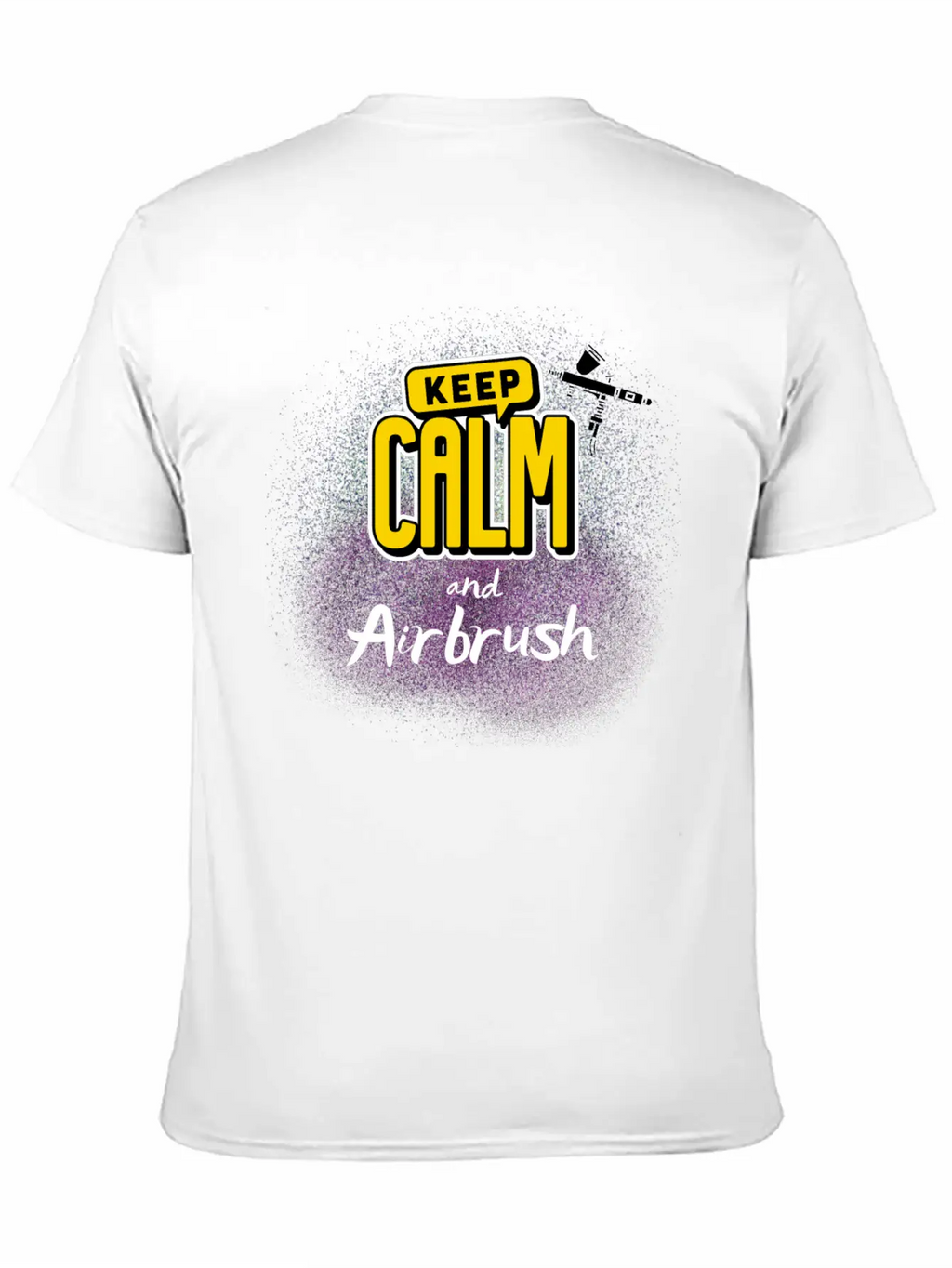Airbrushing Quote Keep Calm And Airbrush Gifts Unisex Casual T-Shirt – Clean Design For Daily Comfort