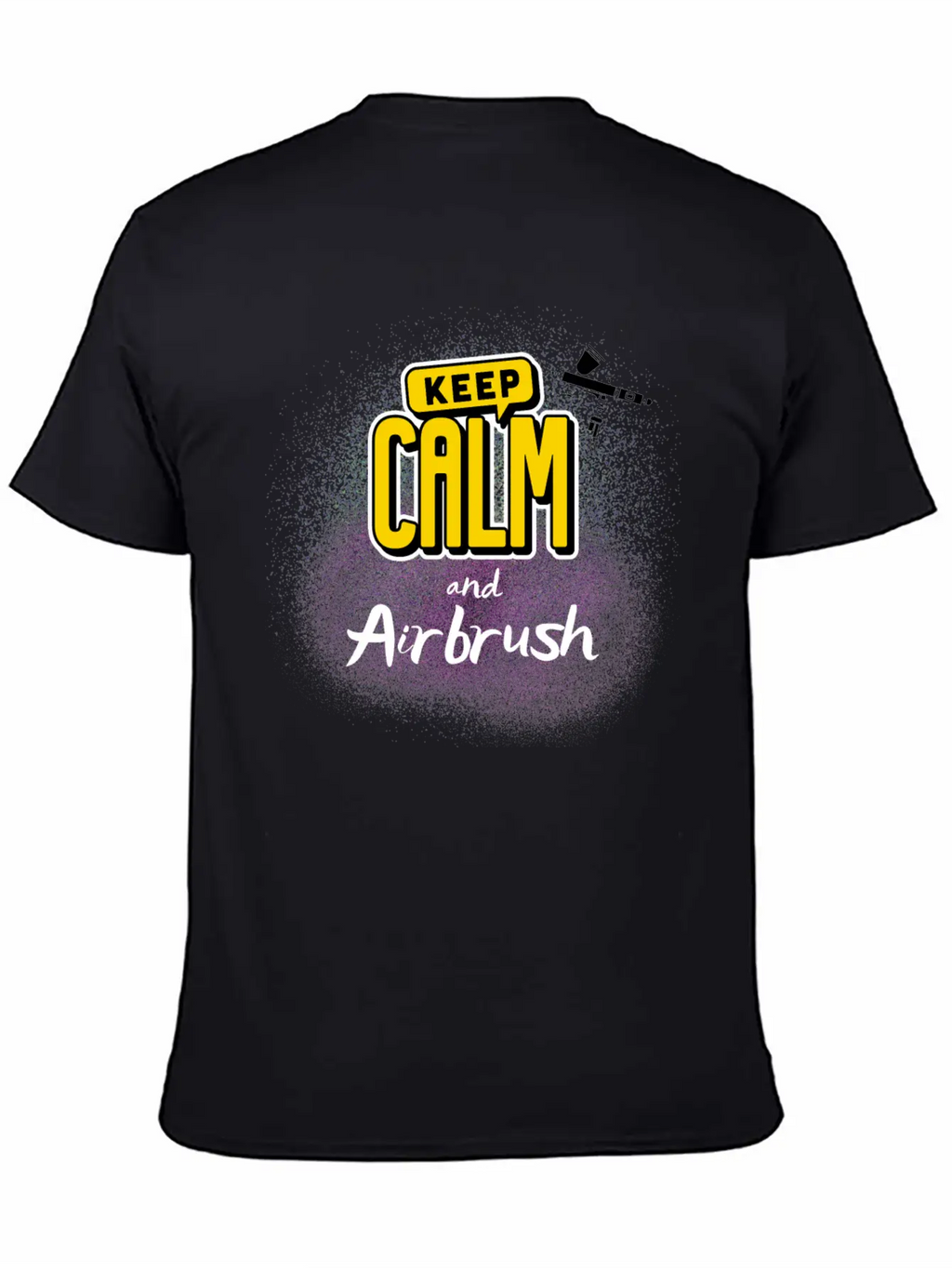 Airbrushing Quote Keep Calm And Airbrush Gifts Unisex Casual T-Shirt – Clean Design For Daily Comfort