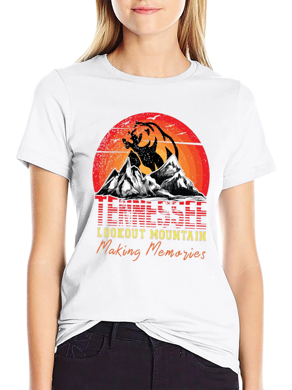 Tennessee Lookout Mountain Bear Graphic T-Shirt
