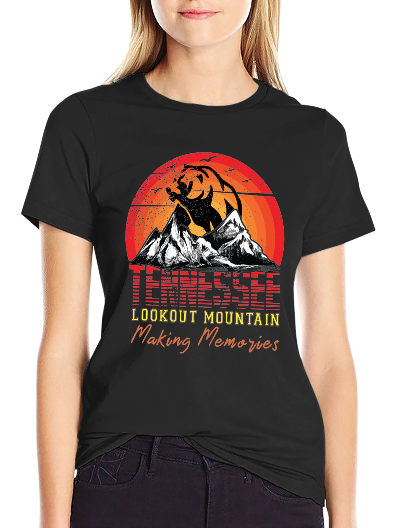 Tennessee Lookout Mountain Bear Graphic T-Shirt