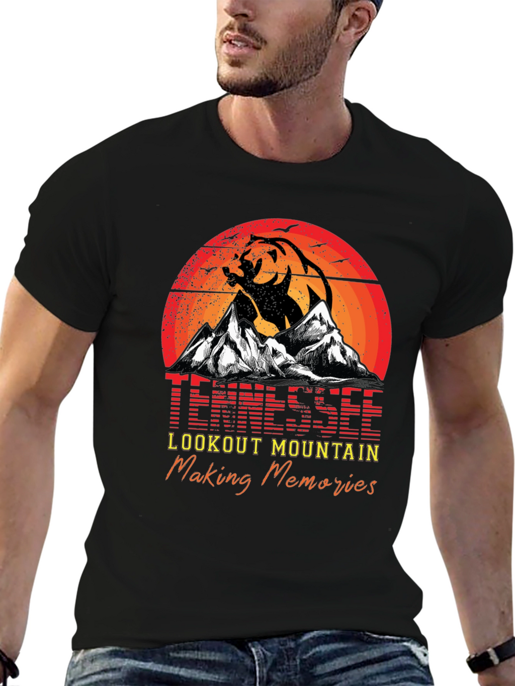 Tennessee Lookout Mountain Bear Graphic T-Shirt