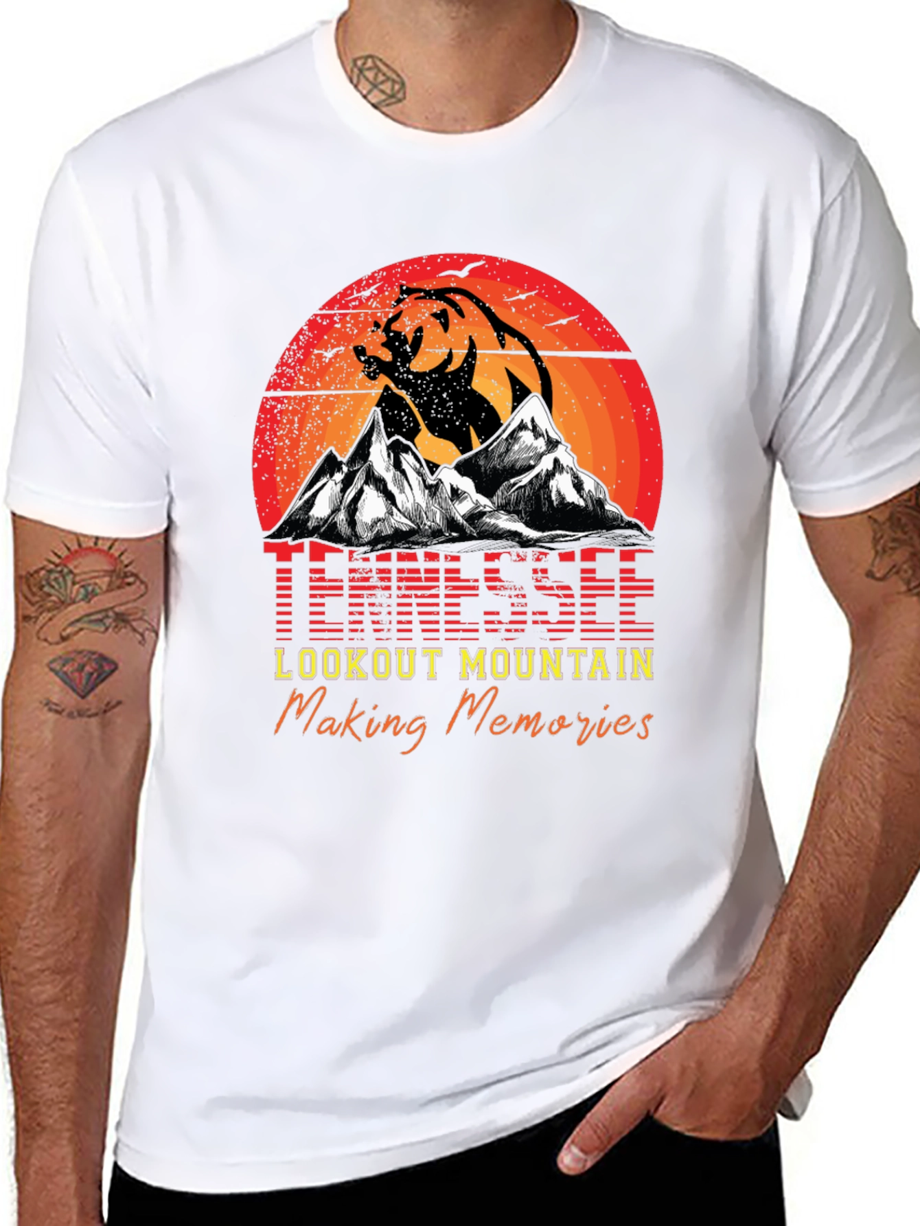 Tennessee Lookout Mountain Bear Graphic T-Shirt