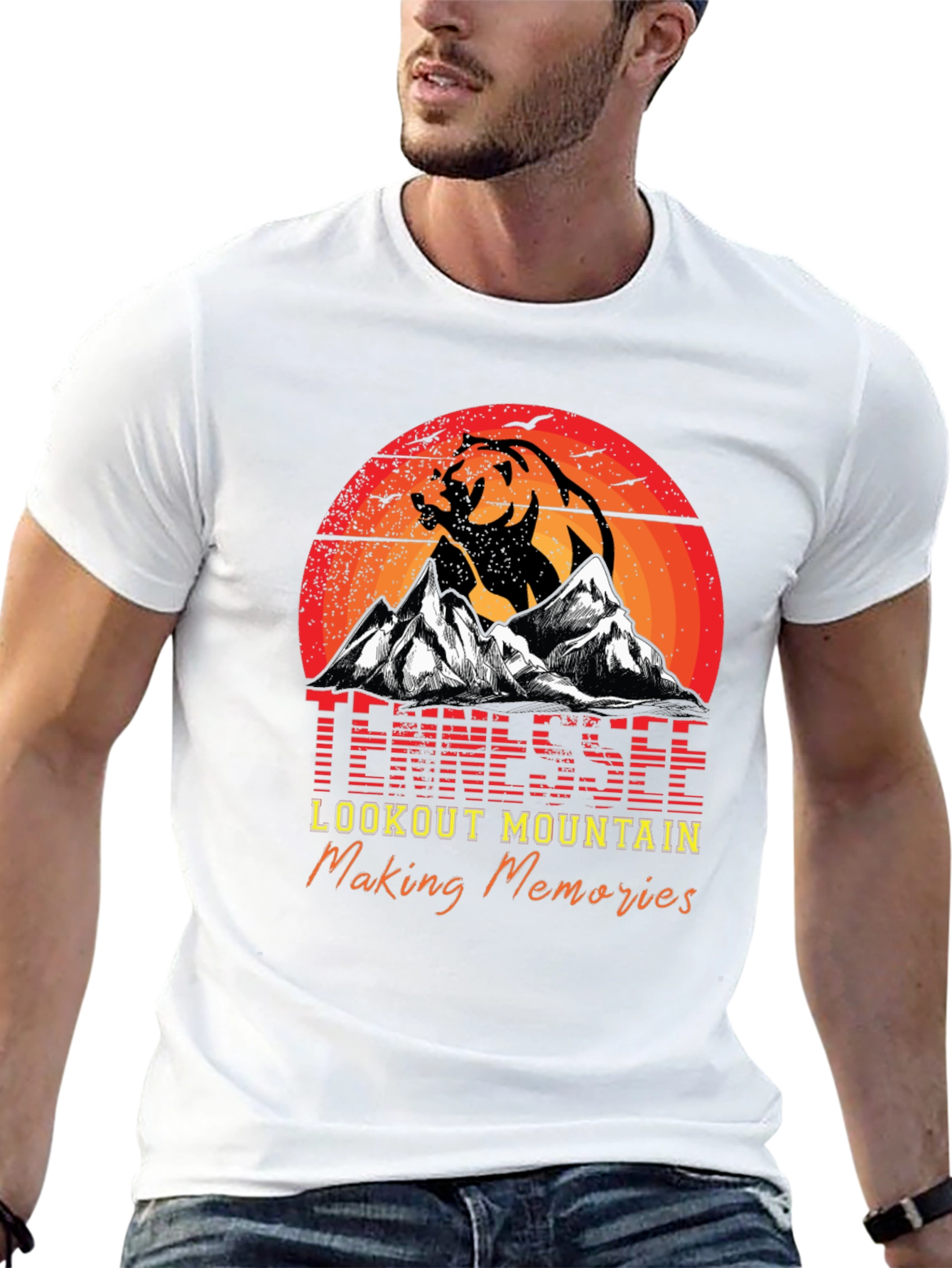 Tennessee Lookout Mountain Bear Graphic T-Shirt