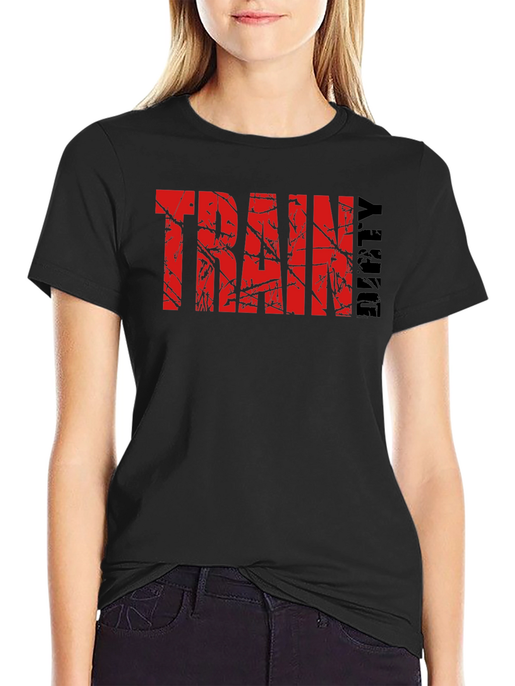 Train Dirty Black Graphic Tee