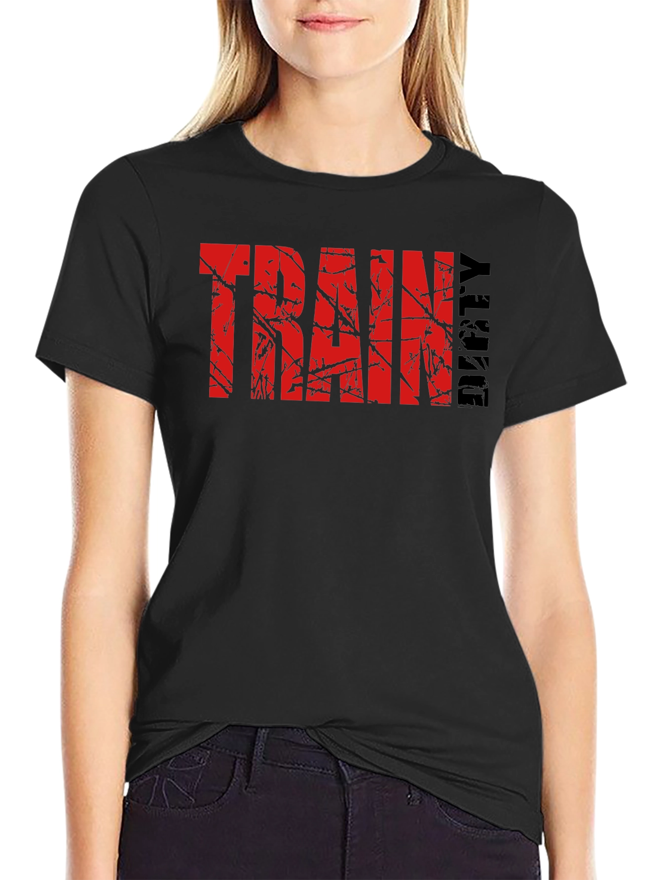 Train Dirty Black Graphic Tee
