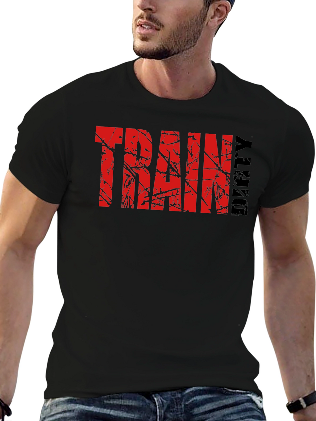 Train Dirty Black Graphic Tee