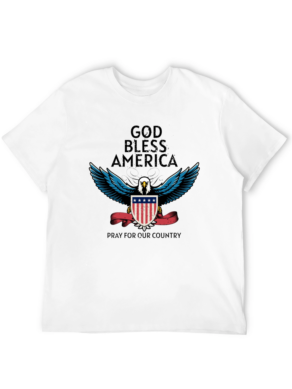 God Bless America Patriotic Eagle T-Shirt