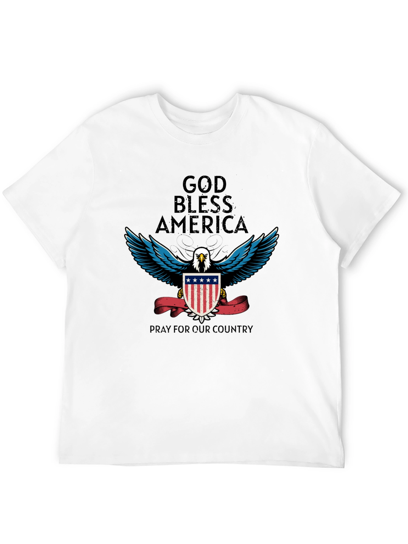 God Bless America Patriotic Eagle T-Shirt