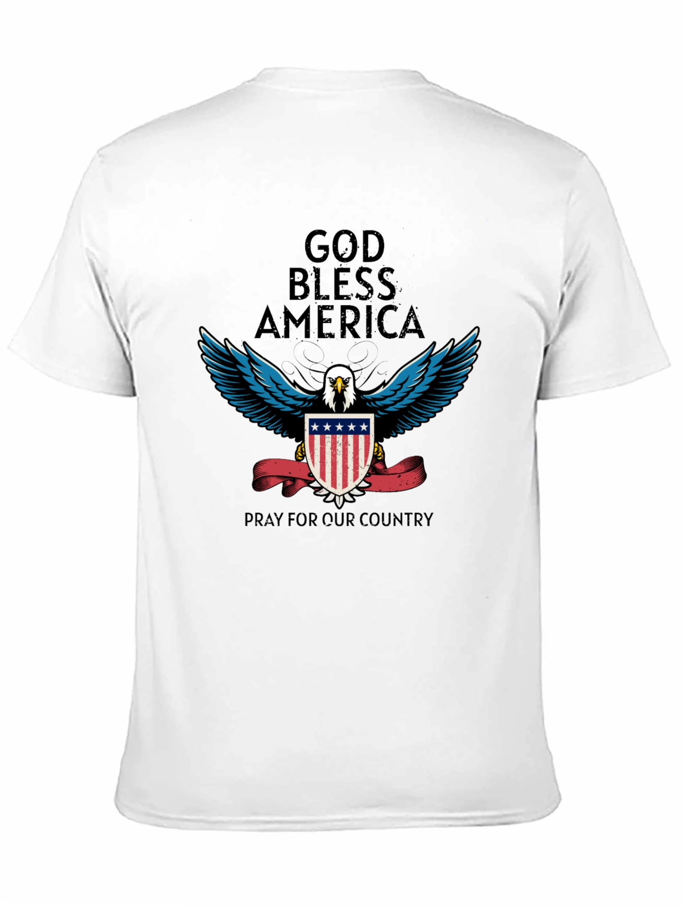 God Bless America Patriotic Eagle T-Shirt