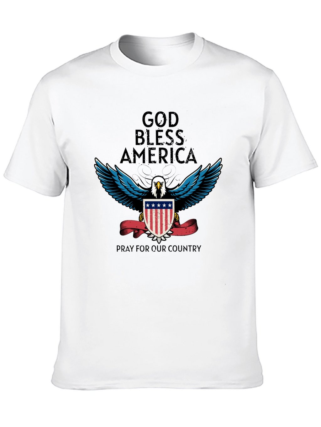 God Bless America Patriotic Eagle T-Shirt