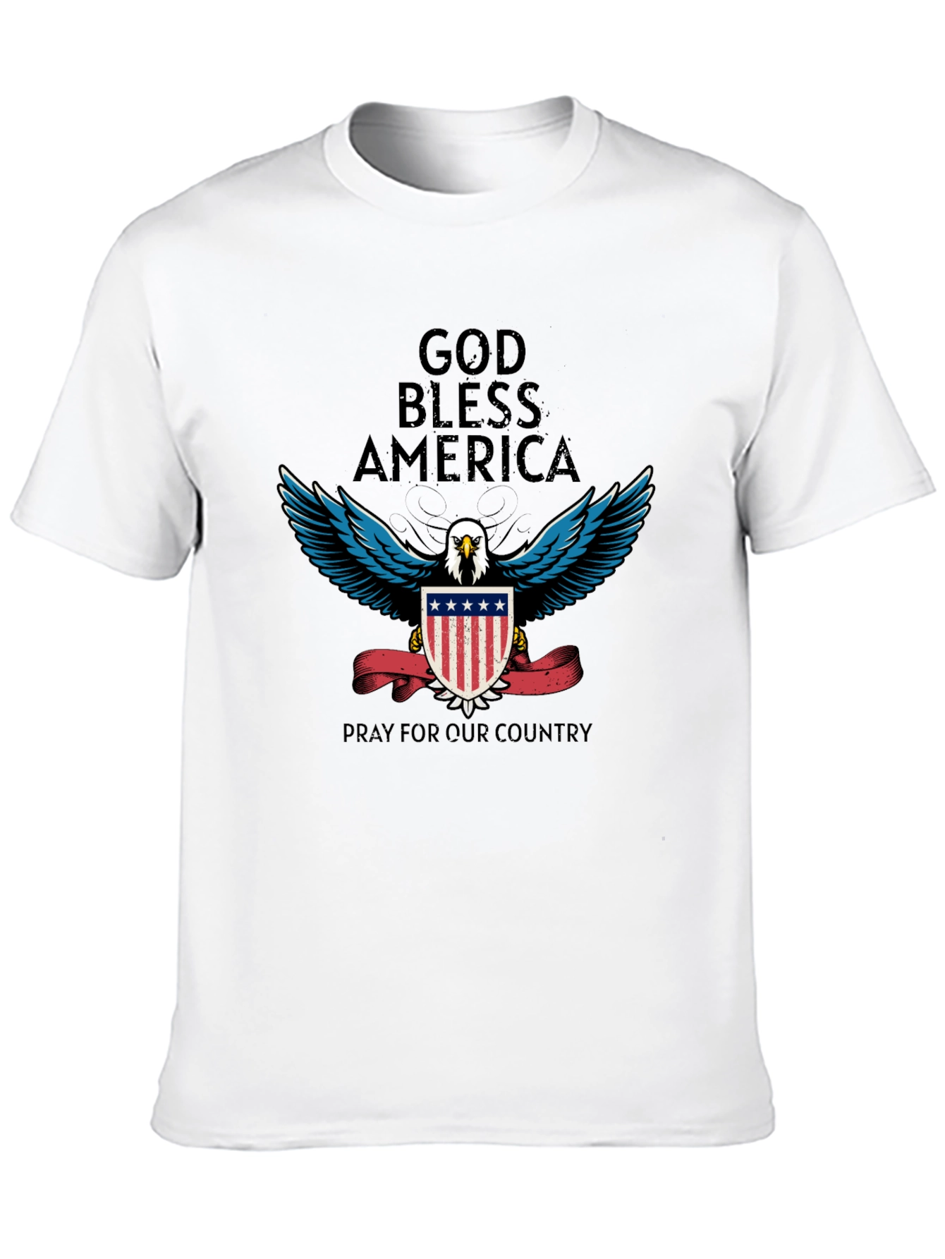 God Bless America Patriotic Eagle T-Shirt