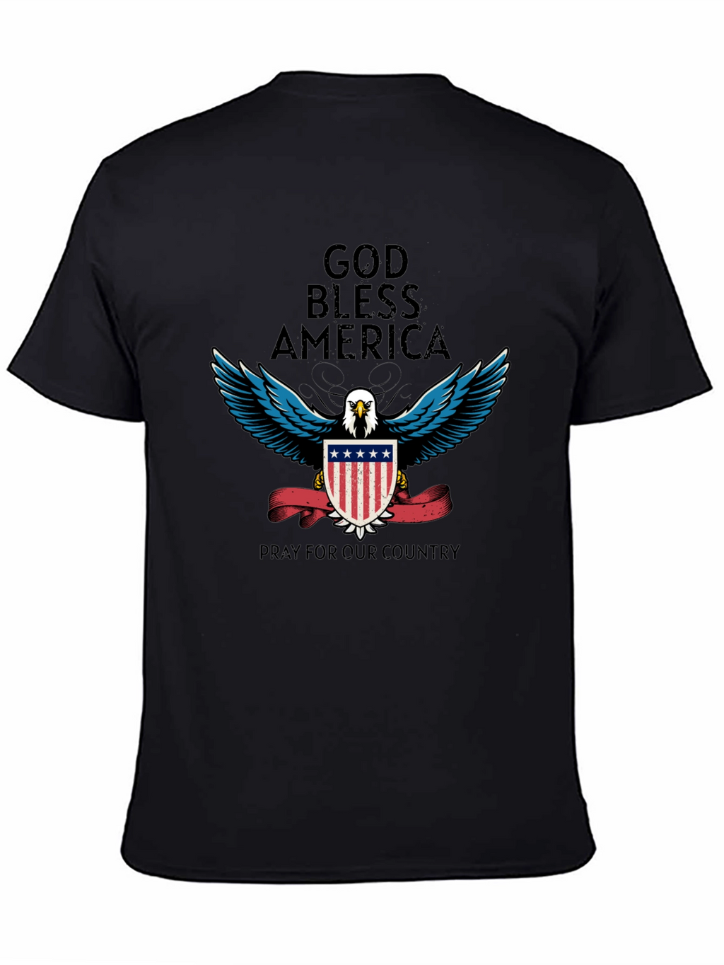God Bless America Patriotic Eagle T-Shirt