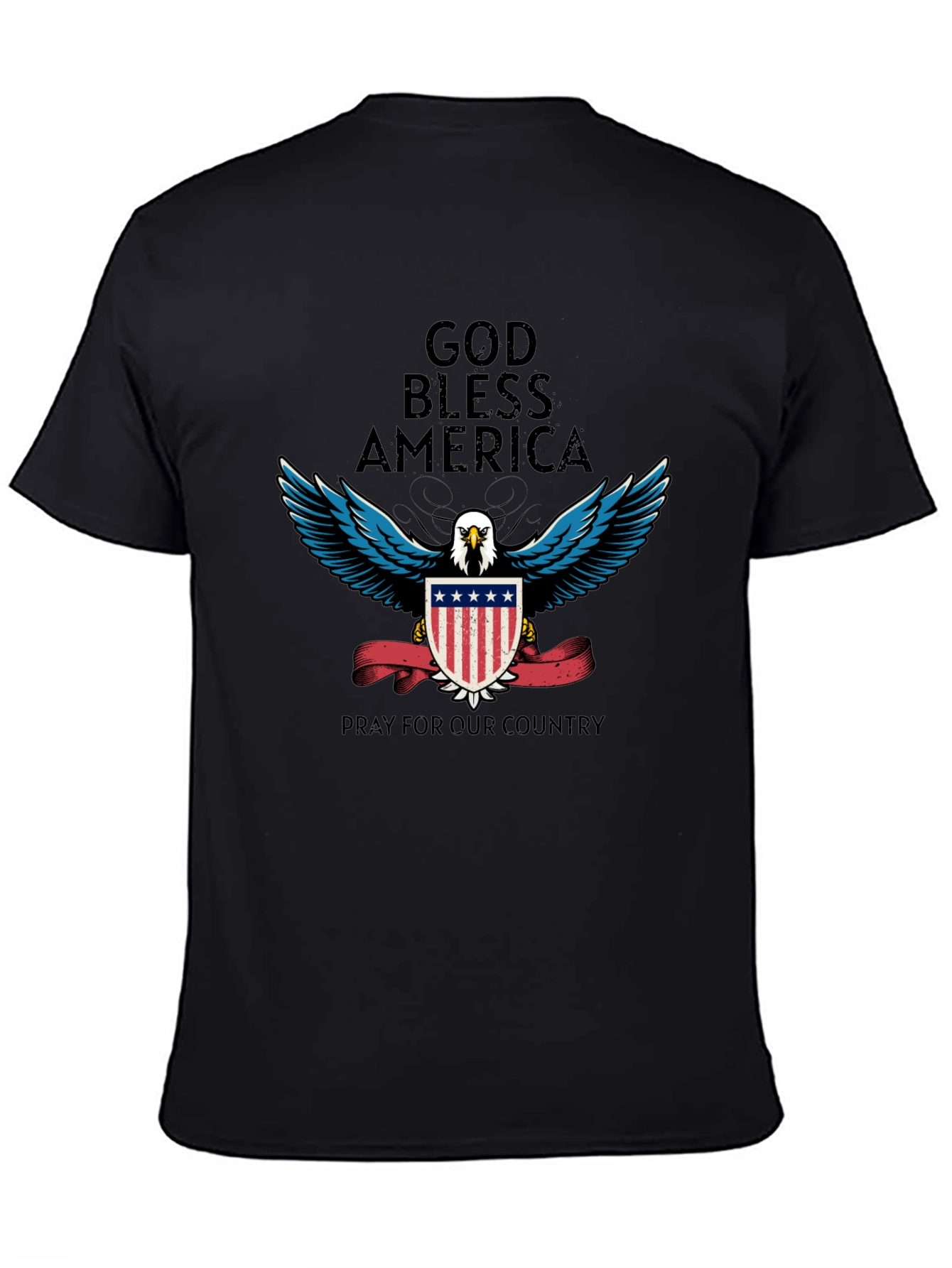 God Bless America Patriotic Eagle T-Shirt