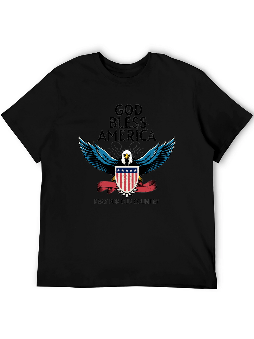 God Bless America Patriotic Eagle T-Shirt