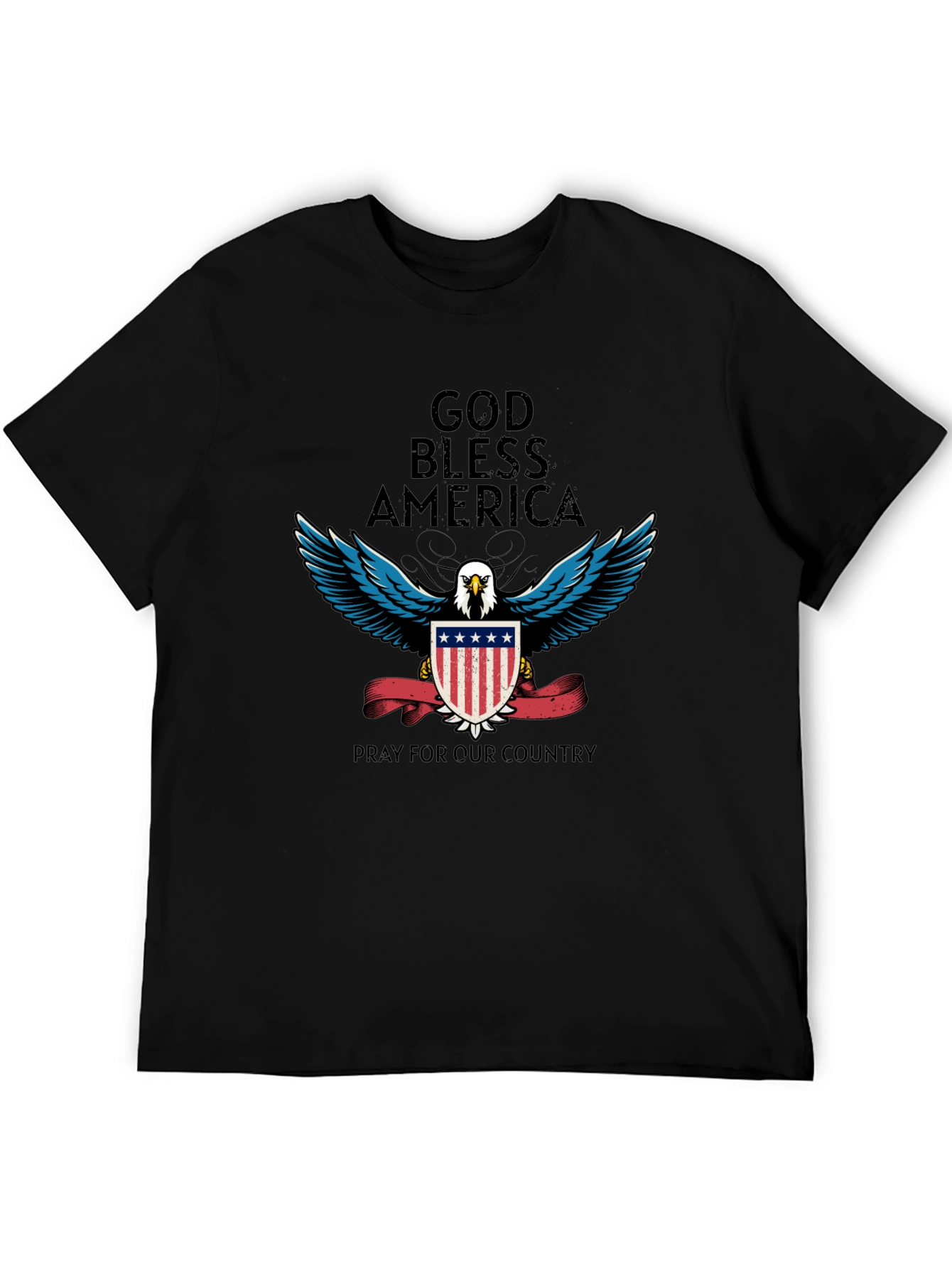 God Bless America Patriotic Eagle T-Shirt
