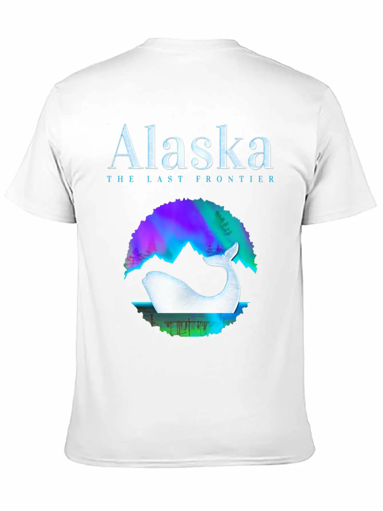 Alaska Northern Lights Orca Whale With Aurora Unisex Casual T-Shirt – Clean Design For Daily Comfort
