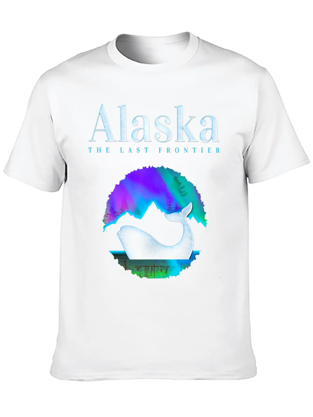 Alaska Northern Lights Orca Whale With Aurora Unisex Casual T-Shirt – Clean Design For Daily Comfort