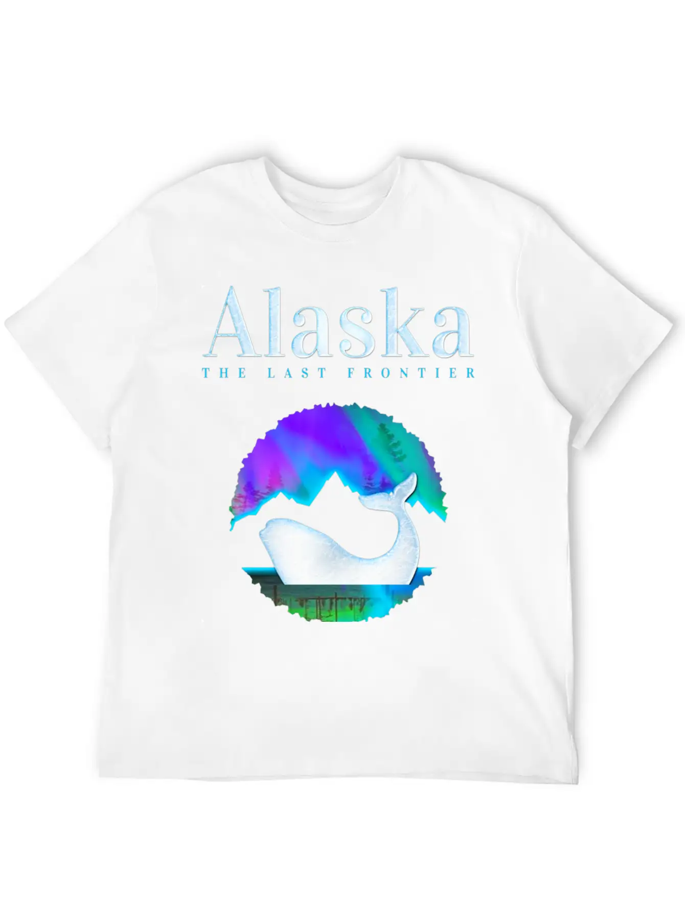 Alaska Northern Lights Orca Whale With Aurora Unisex Casual T-Shirt – Clean Design For Daily Comfort