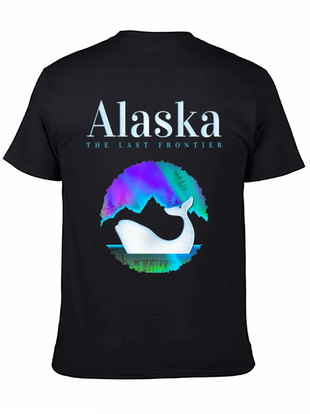 Alaska Northern Lights Orca Whale With Aurora Unisex Casual T-Shirt – Clean Design For Daily Comfort