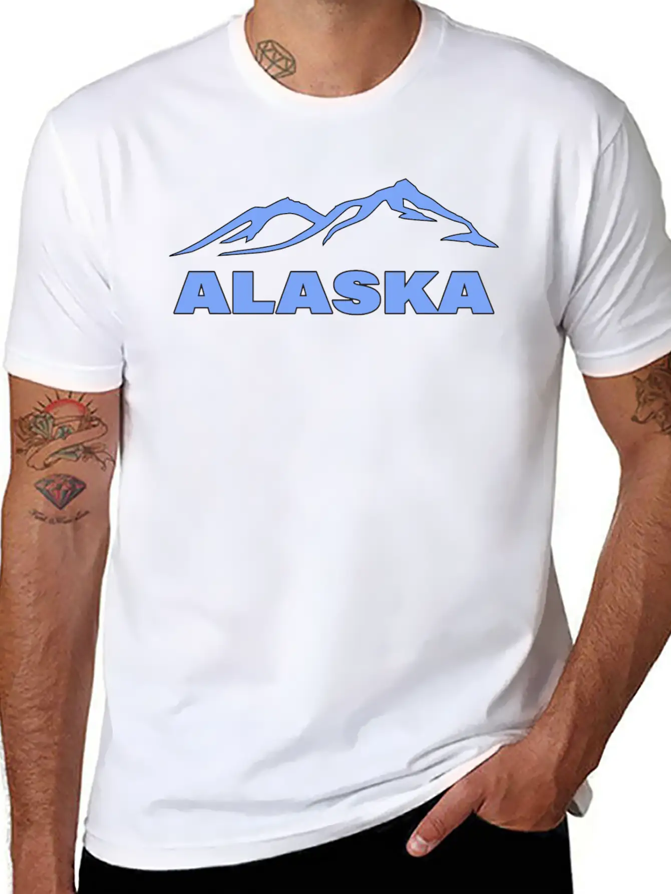 ALASKA Unisex Casual T-Shirt – Clean Design For Daily Comfort