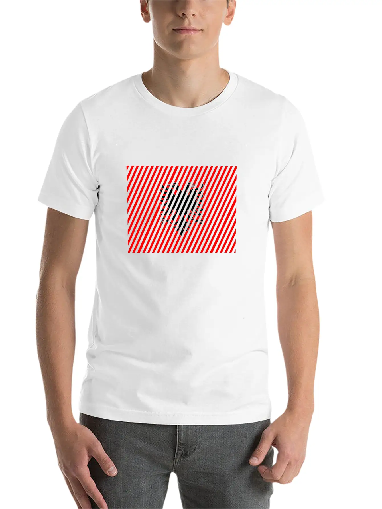 Albania Flag Unisex Short Sleeve Soft Cotton T-Shirt – Casual Everyday Wear